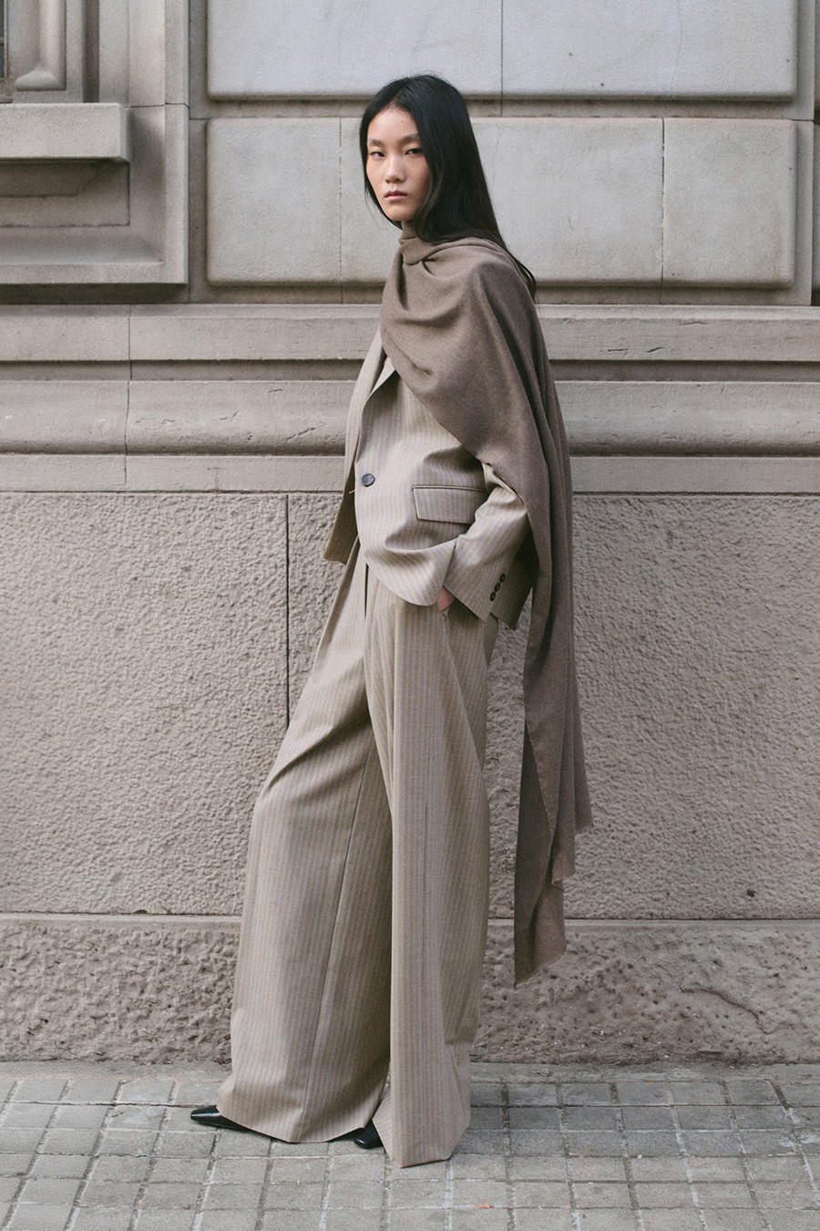 Wool Blend Suit Trousers from Mango