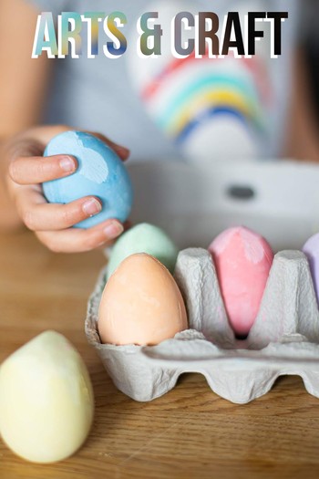 Rainbow Coloured Chalk Eggs from Bigjigs Toys