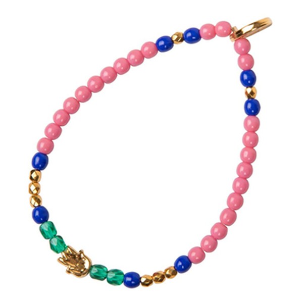 Solid Mini Hamsa Hand Charm Glass Bead Mix Bracelet from Dana Levy