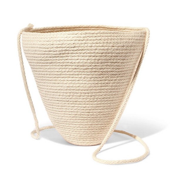 Woven Cotton Bucket Bag from Catzorange