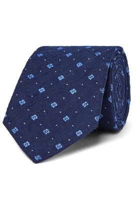 8cm Slub Silk-Jacquard Tie from Turnbullar & Asser