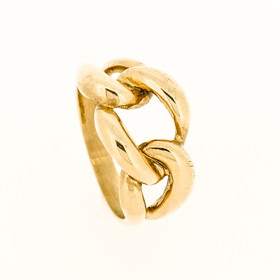 Chunky 9ct Gold Chain Link Ring