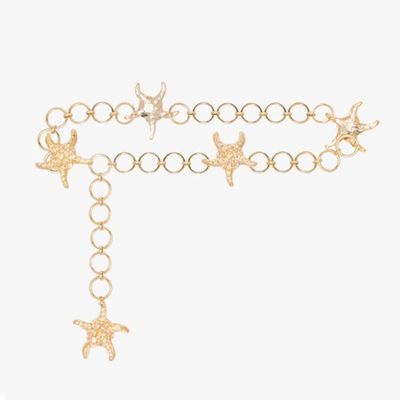 Tanya Starfish-Embellished Chain Belt from Rixo