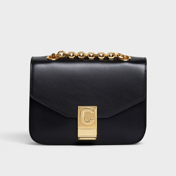 Small C Bag In Shiny Calfskin from Celine