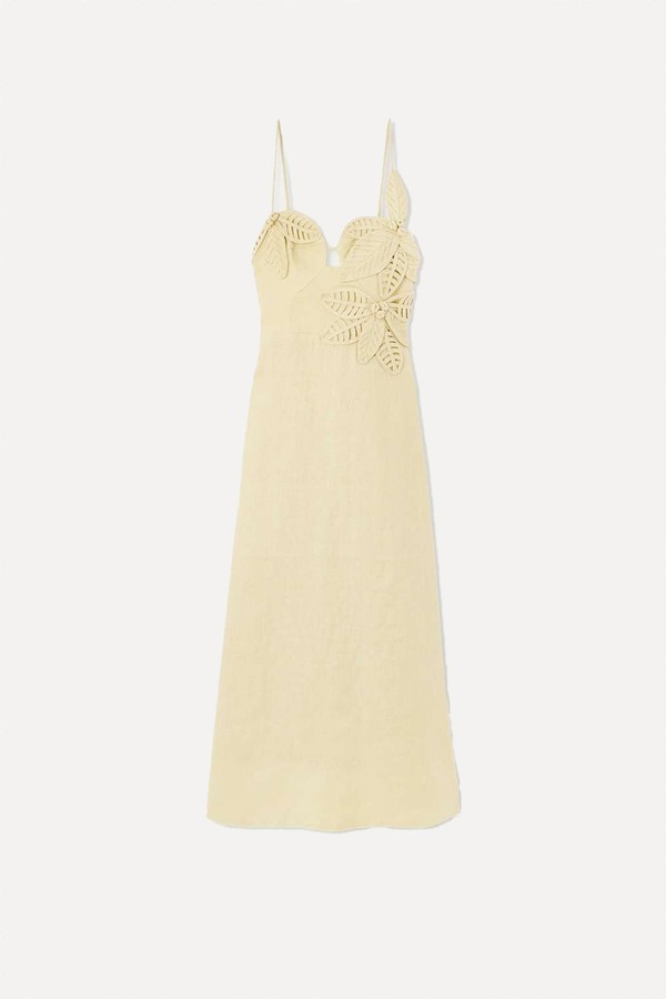 Appliquéd Linen Midi Dress from FARM RIO
