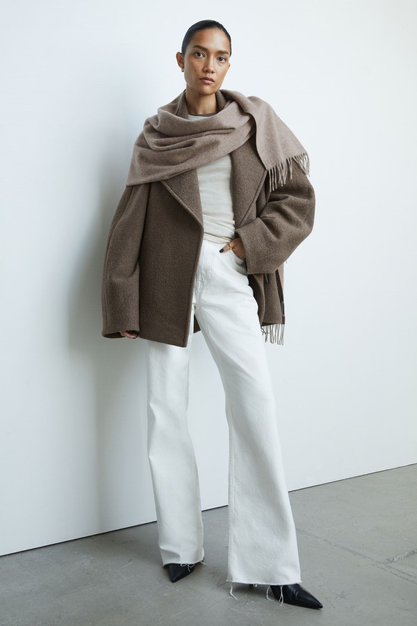 Fringed Wool Blanket Scarf from & Other Stories