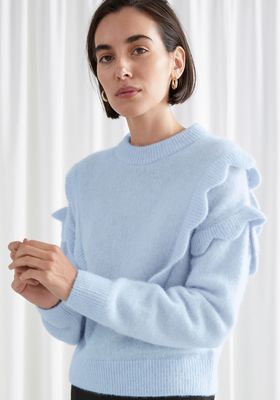 Alpaca Blend Scallop Knit Sweater, £85 | & Other Stories