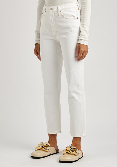 Wilder White Straight-Leg Jeans from Agolde