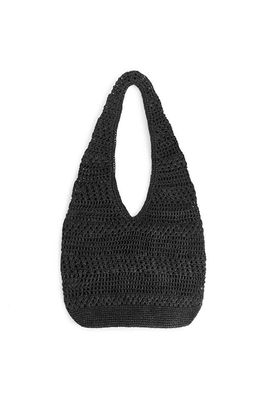 Crochet Straw Sling Bag