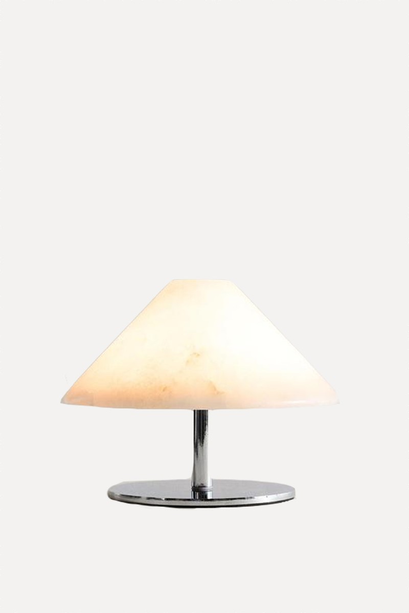 Wireless Alabaster Table Lamp