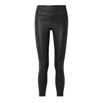 Cropped Leather Leggings from Theory