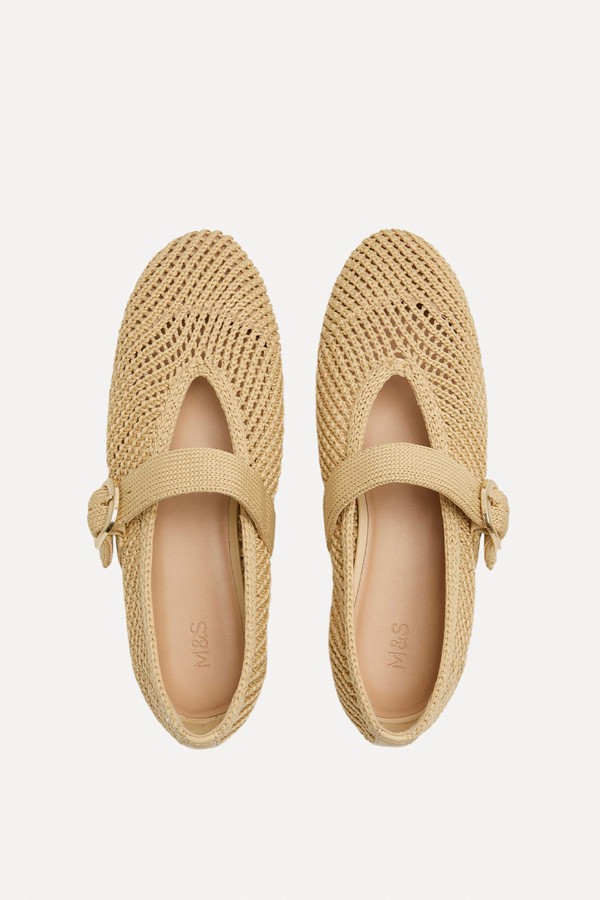 Buckle Flat Mary Jane Ballet Pumps from Marks & Spencer