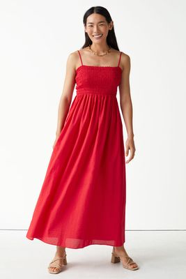 Smocked Strappy Maxi Dress from & Other Stories