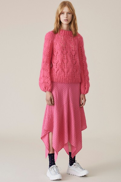 Hand Knit Wool Pullover from Ganni