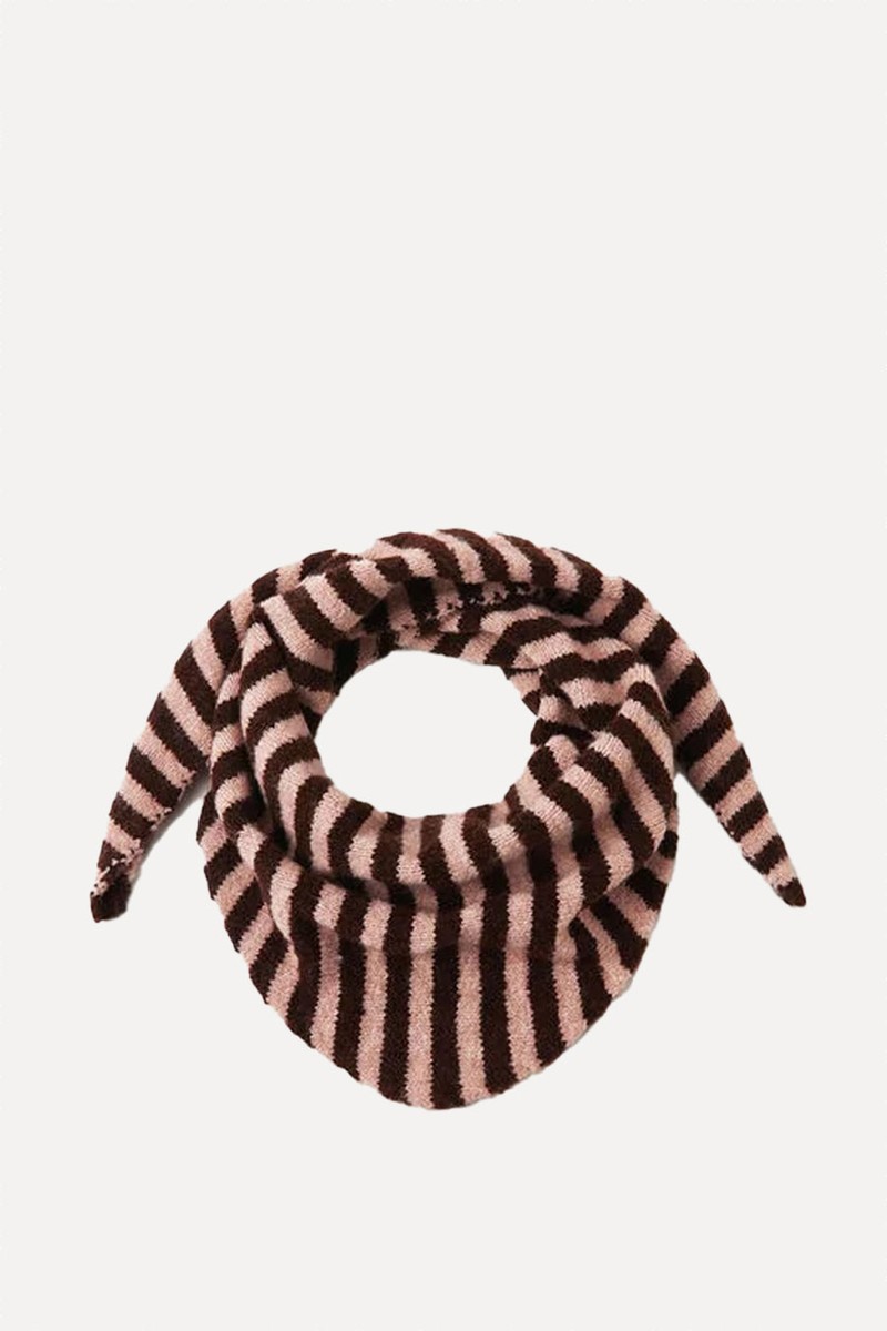 Stripe Knitted Triangle Scarf from Accessorize