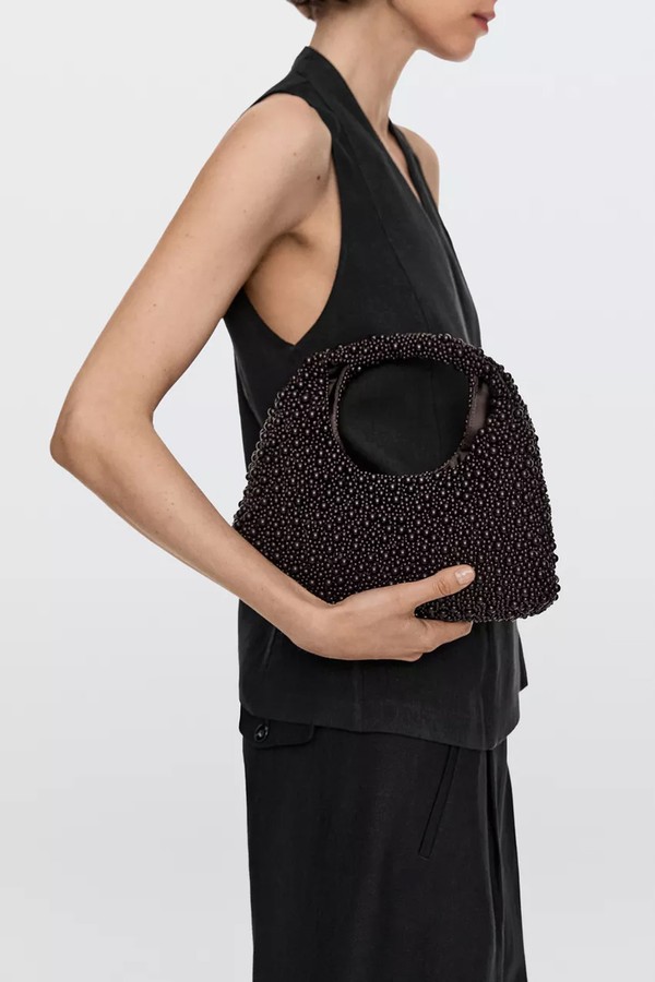 Mini Bag With Beading from Massimo Dutti