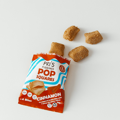 Pop Squares, Cinnamon  from Pri's Puddings