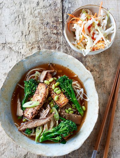 Crispy Tofu Noodle Bowl