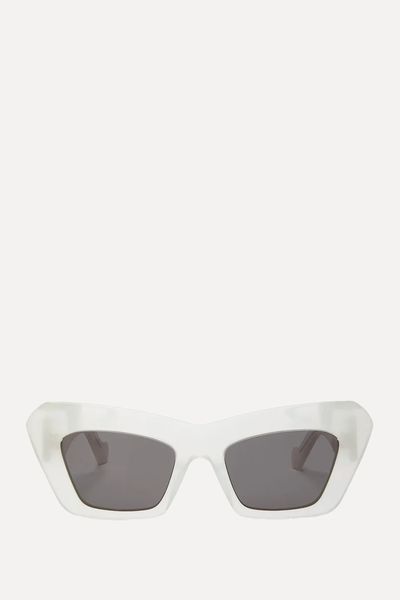 Anagram-Logo Cat-Eye Acetate Sunglasses from Loewe