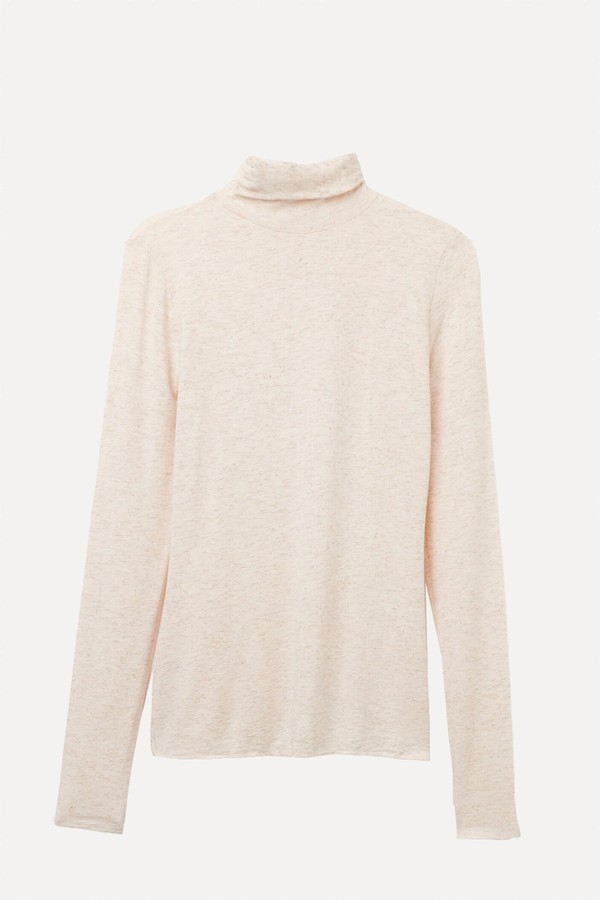 Light Modal With Lamé Cashmere High-Neck Top from Intimissimi