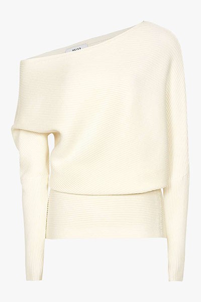 Lorna Draped One-shoulder Blouse from Reiss