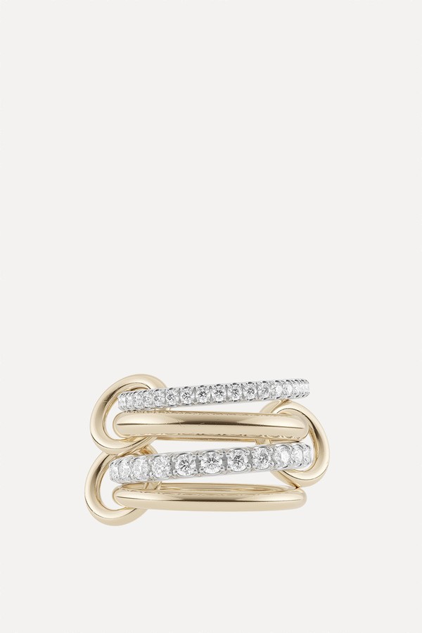 Mixed Gold & Diamond Halley Ring from Spinelli Kilcollin