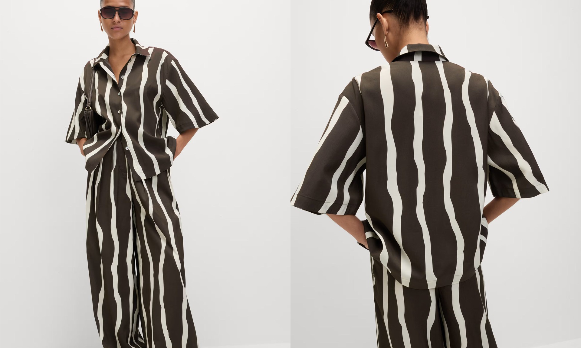 Printed Collared Oversized Resort Shirt from Marks & Spencer