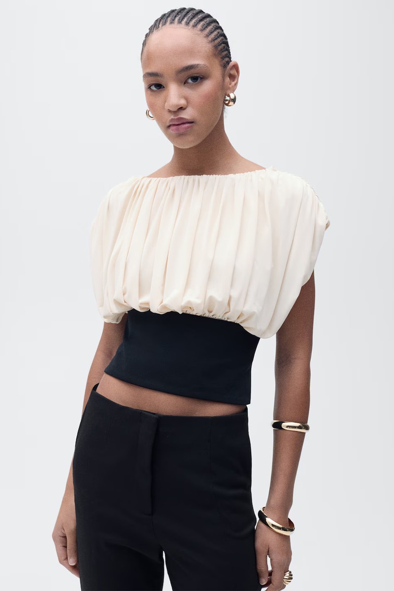 Combined Draped Top