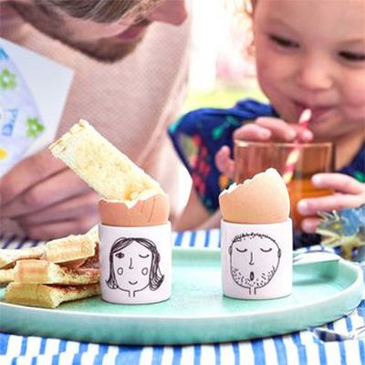 Personalised Family Faces Egg Cups from Not On The High Street