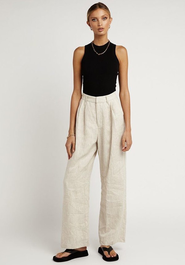 Norah Natural Linen Pant 