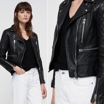 Nysa Leather Biker Jacket