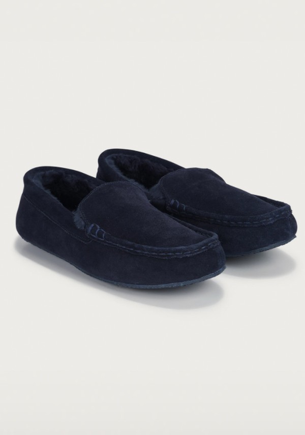 Men's Suede Moccasin Slippers