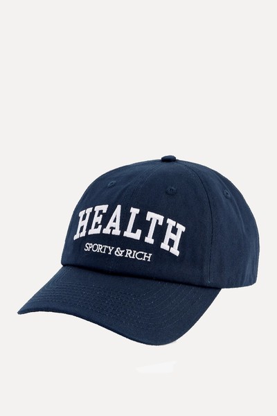 Health Embroidered Cap  from Sporty & Rich