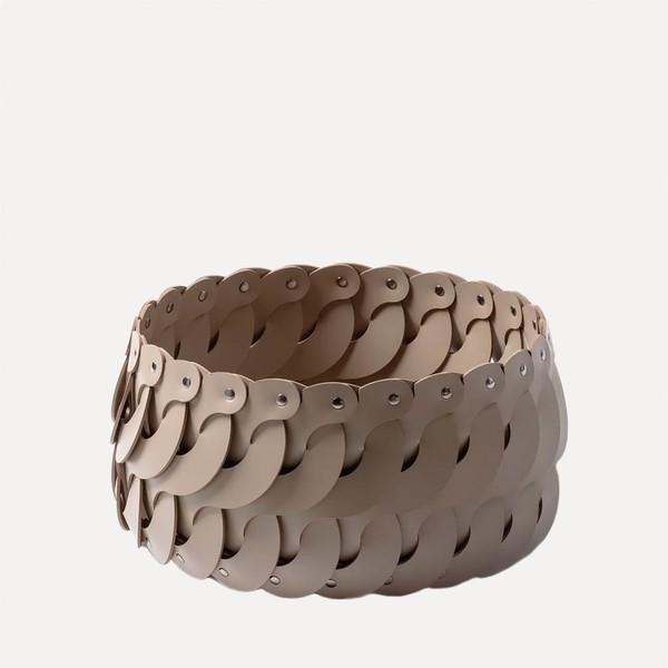 Audrey Leather Basket from   Katharine Pooley