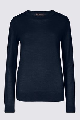 Pure Merino Wool Round Neck Jumper from Marks & Spencer