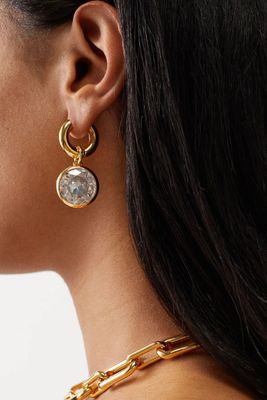 Mismatched Faux-Pearl Gold-Plated Hoop Earrings from Timeless Pearly