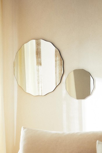 Wall Mirror With Wavy Edge from Zara Home