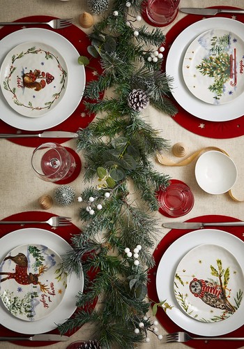 Set of 4 Christmas Side Plates