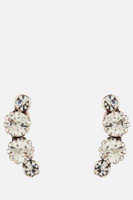 Silver-Tone and Crystal Stud Earrings from Isabel Marant