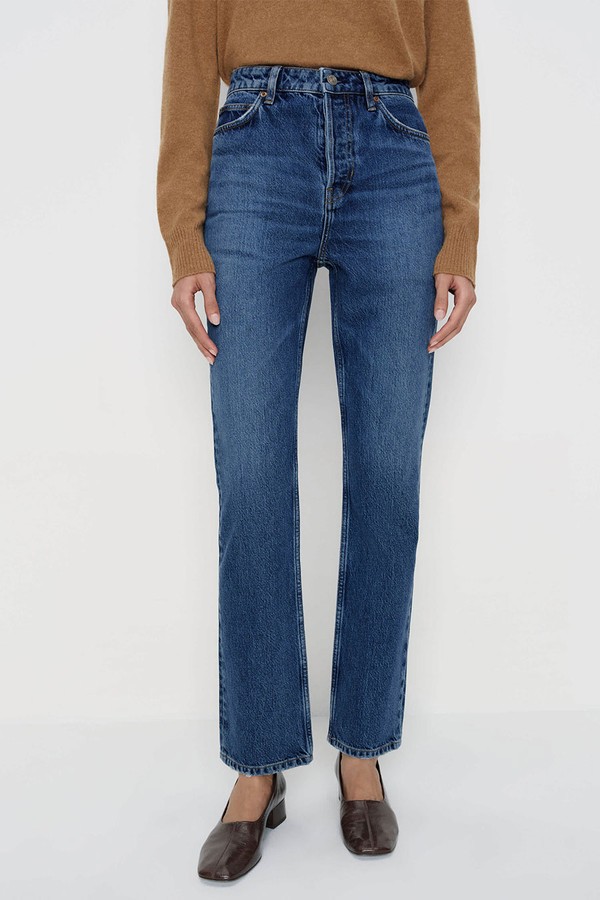 Cynthia High Rise Straight Long Jeans from Reformation