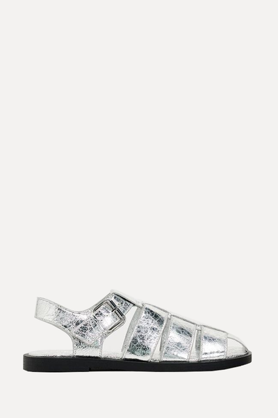 Metallic Sandals  from Zara