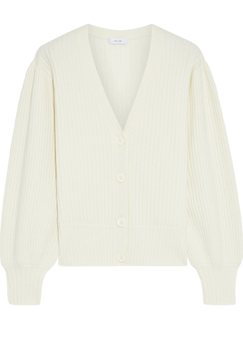 Chelsea Ribbed Wool-Blend Cardigan