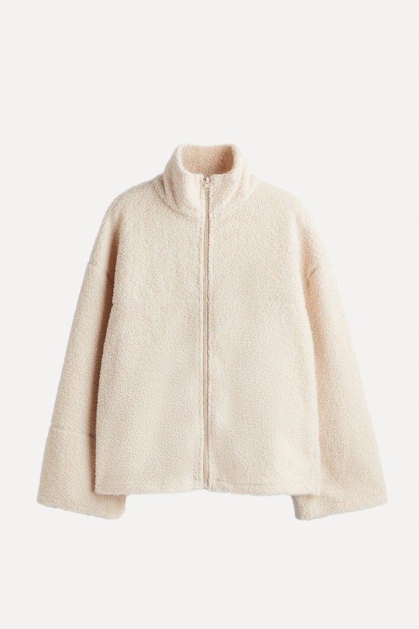 Zip-Through Teddy Sweatshirt from H&M