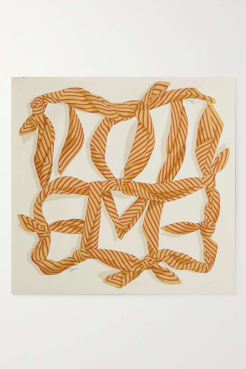 Printed Silk-Twill Scarf from Totême