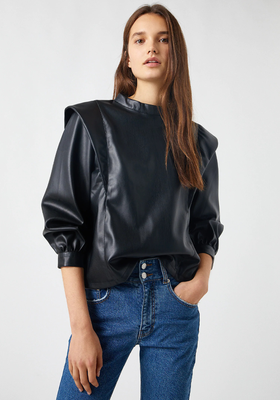 Faux Leather Top, £12.99 (was £25.99) | Pull & Bear