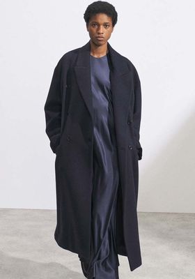 ​​Double Breasted Dropped Shoulder Wool Overcoat