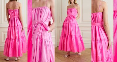 Belted Tiered Silk-Taffeta Maxi Dress, £2,650 | Adam Lippes