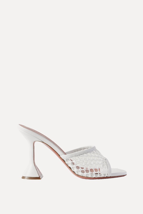 Lupita Raffia Mules from Amina Muaddi
