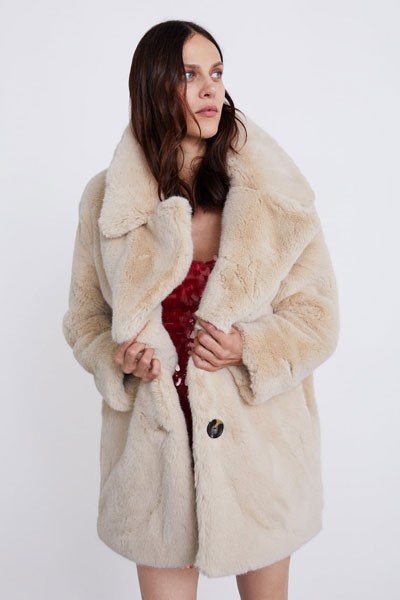 Faux Fur Coat from Zara