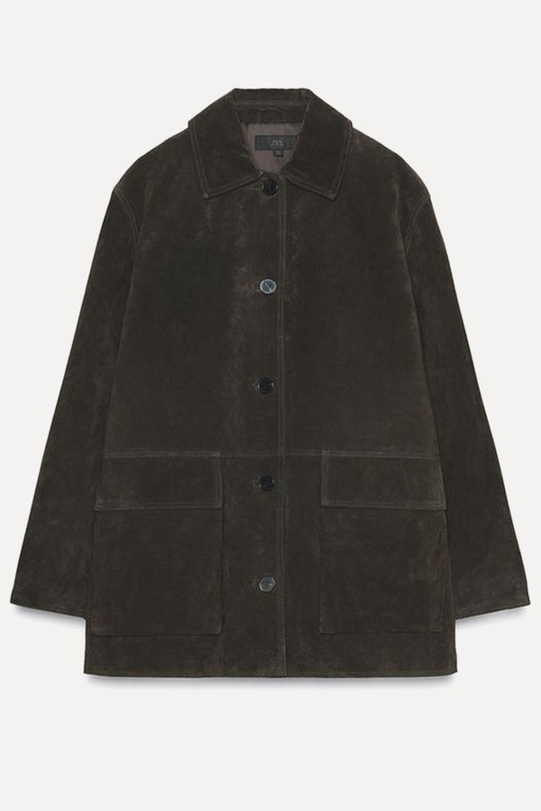 x from 100% Suede Leather Jacket, £149 | Zara